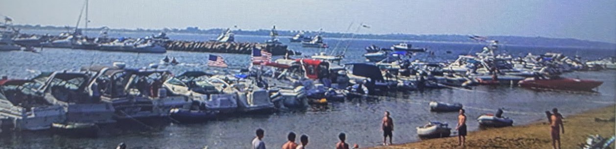 Block Island beach and harbor